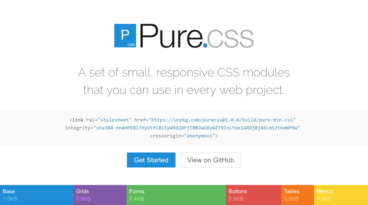 Pure CSS Framework